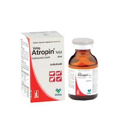 VETAŞ ATROPİN ® %0.2 Enjeksiyonluk Çözelti